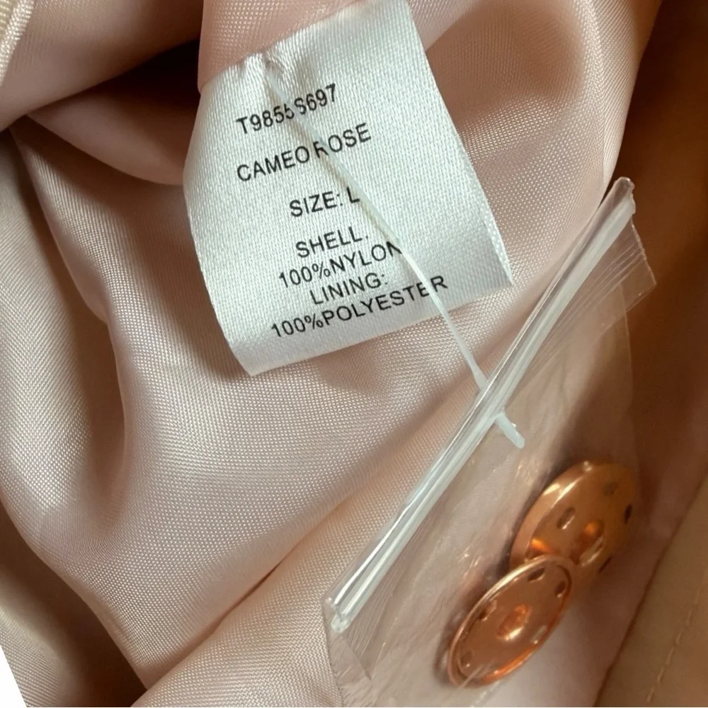 NWOT Tart Collection Women's Hooded Cory Rain Jacket In Cameo Rose Size Large - Picture 7 of 12